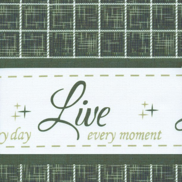 Live Love Laugh Window Curtain Valance Green
