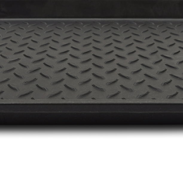 Mainstays Diamond Boot Tray Black 15x29 Inches
