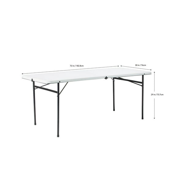 Folding Table 6 Foot White