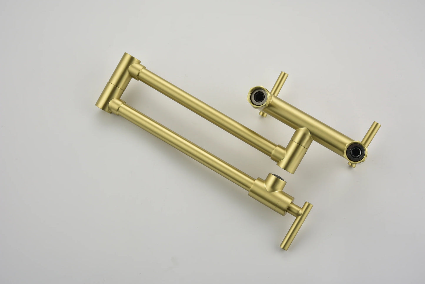 Pot Filler Faucets with 3 Handles in Gold
