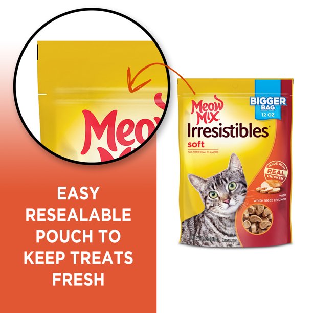 Cat Treats Soft With White Meat Chicken 12 Ounce