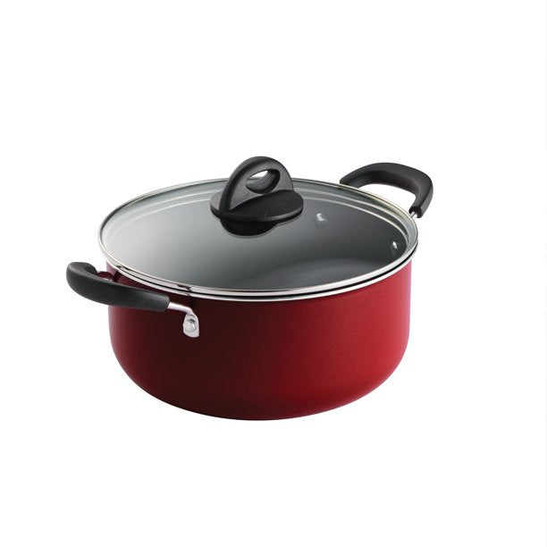 Nonstick Dutch Oven Aluminum Metallic Red 5 Quart