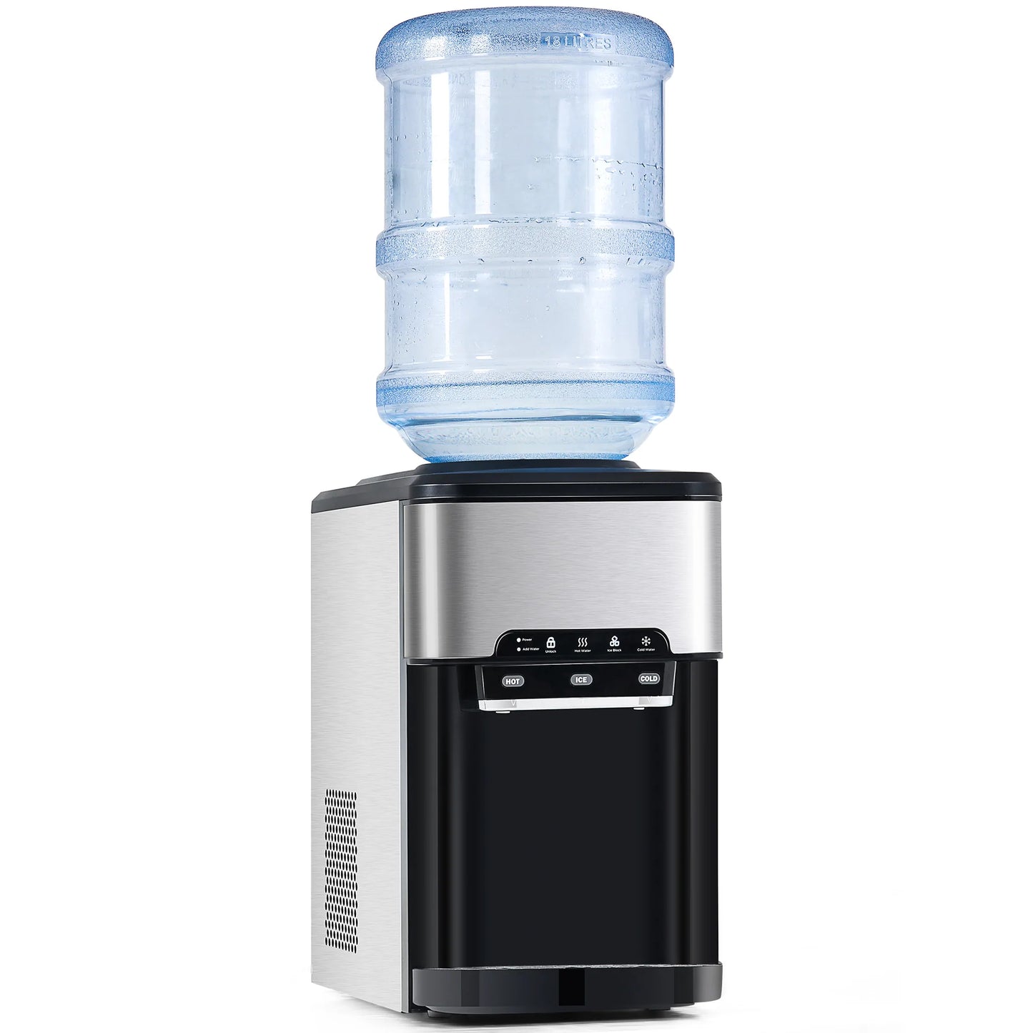 3 in 1 Water Dispenser with Ice Maker Countertop