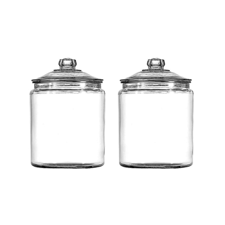 Glass Storage Heritage Hill Jar 1 Gal Set of 2