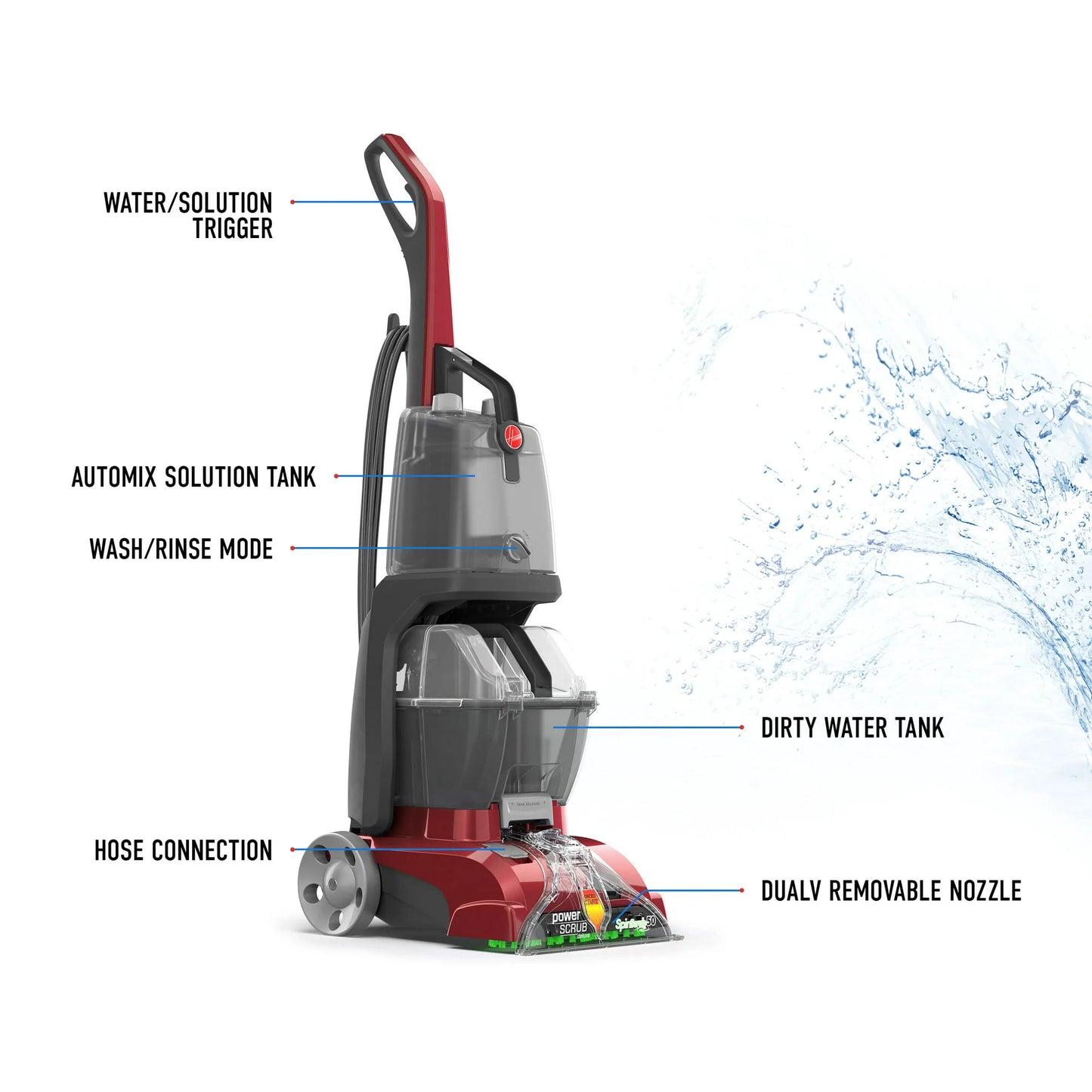 Carpet Cleaner with SpinScrub Technology
