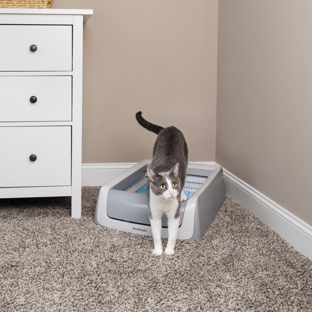 Pet Litter Box Disposable Tray in Gray