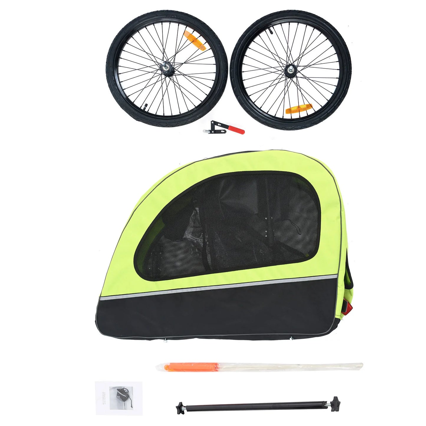 Bicycle Trailer for Small and Medium Pets in Green