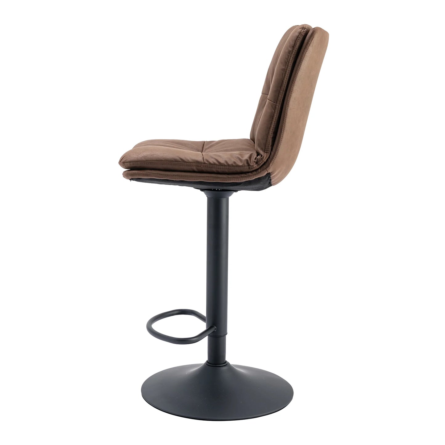 Bar Stools with Back and Footrest Counter Height Dining Chairs Set of 2