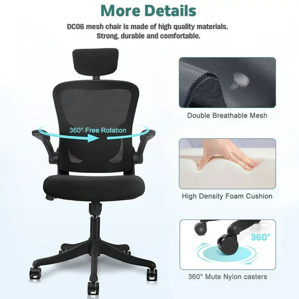 Ergonomic Mesh Office Chair Black