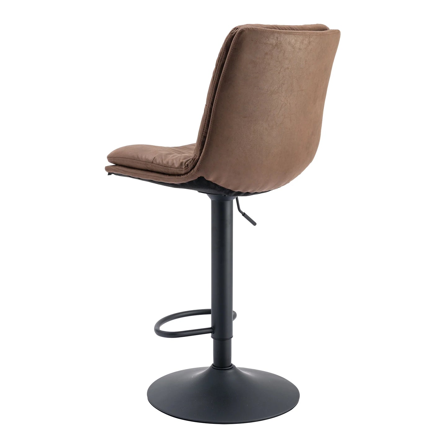 Bar Stools with Back and Footrest Counter Height Dining Chairs Set of 2