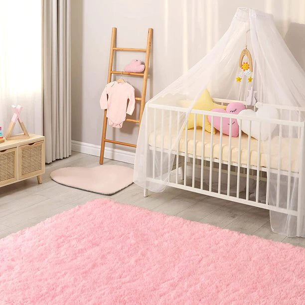 Area Rug Modern Rugs for Bedroom 2x3 Feet Pink
