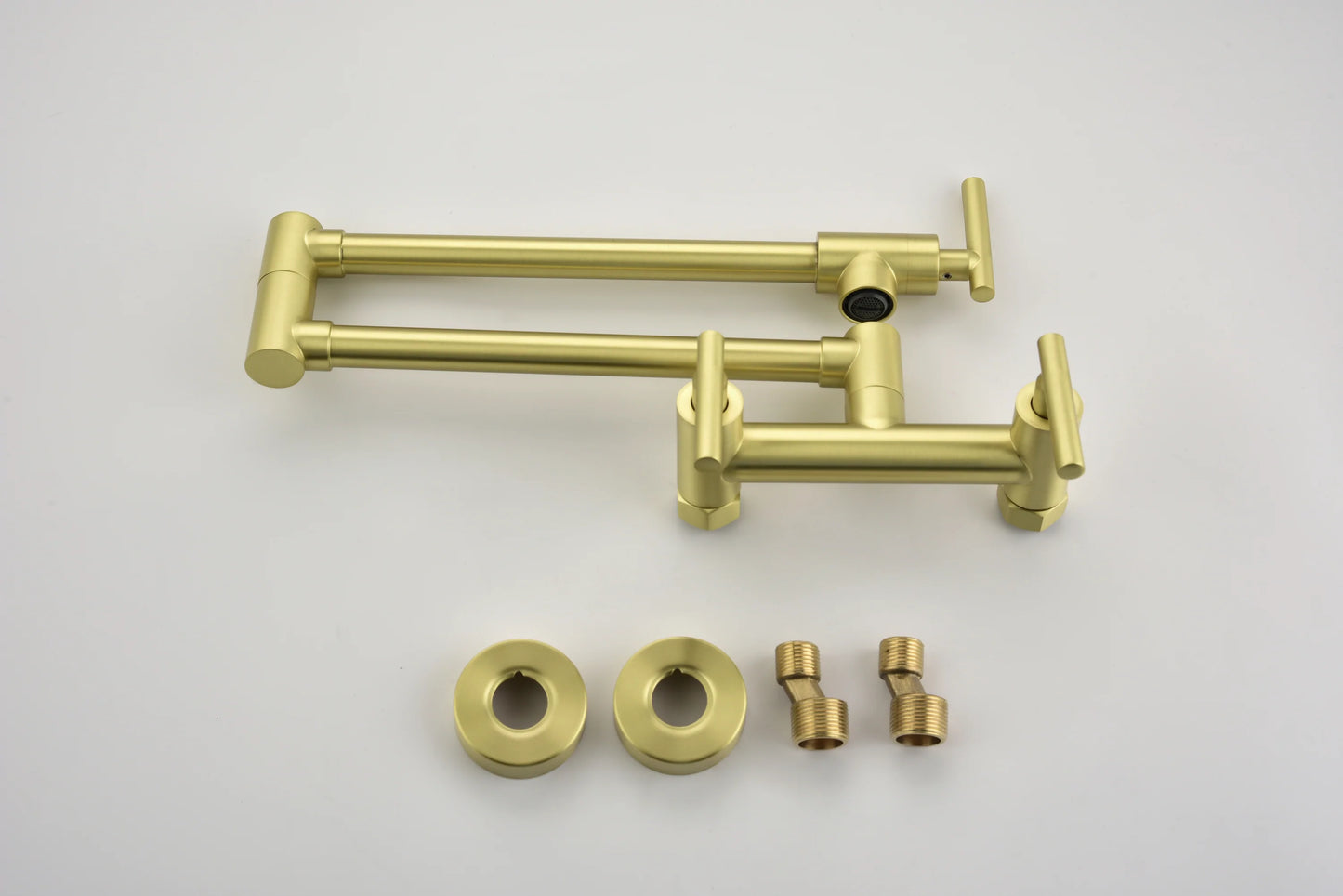 Pot Filler Faucets with 3 Handles in Gold