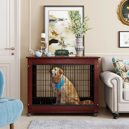 Furniture Style Pet Dog Crate Cage in 39 Inches