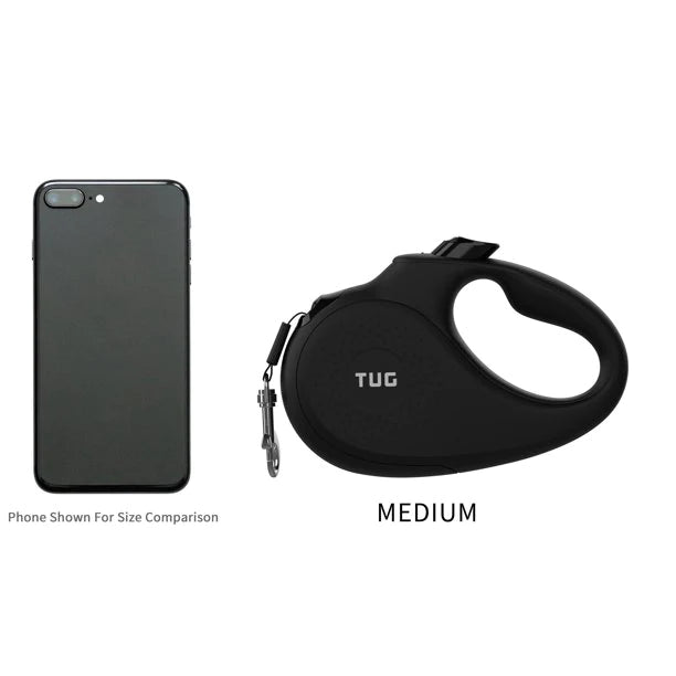 Retractable Dog Leash Medium Black
