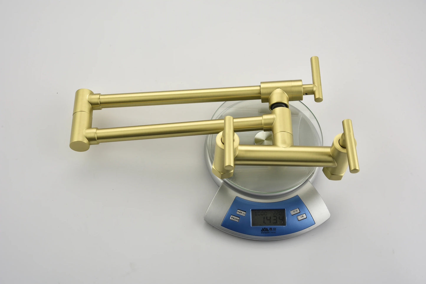 Pot Filler Faucets with 3 Handles in Gold