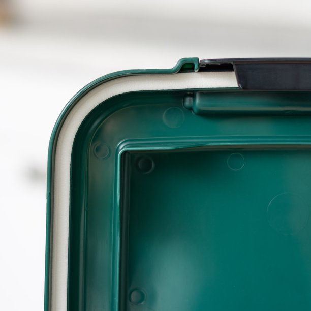 Pet Food Container 3 Pieces in Green Clear
