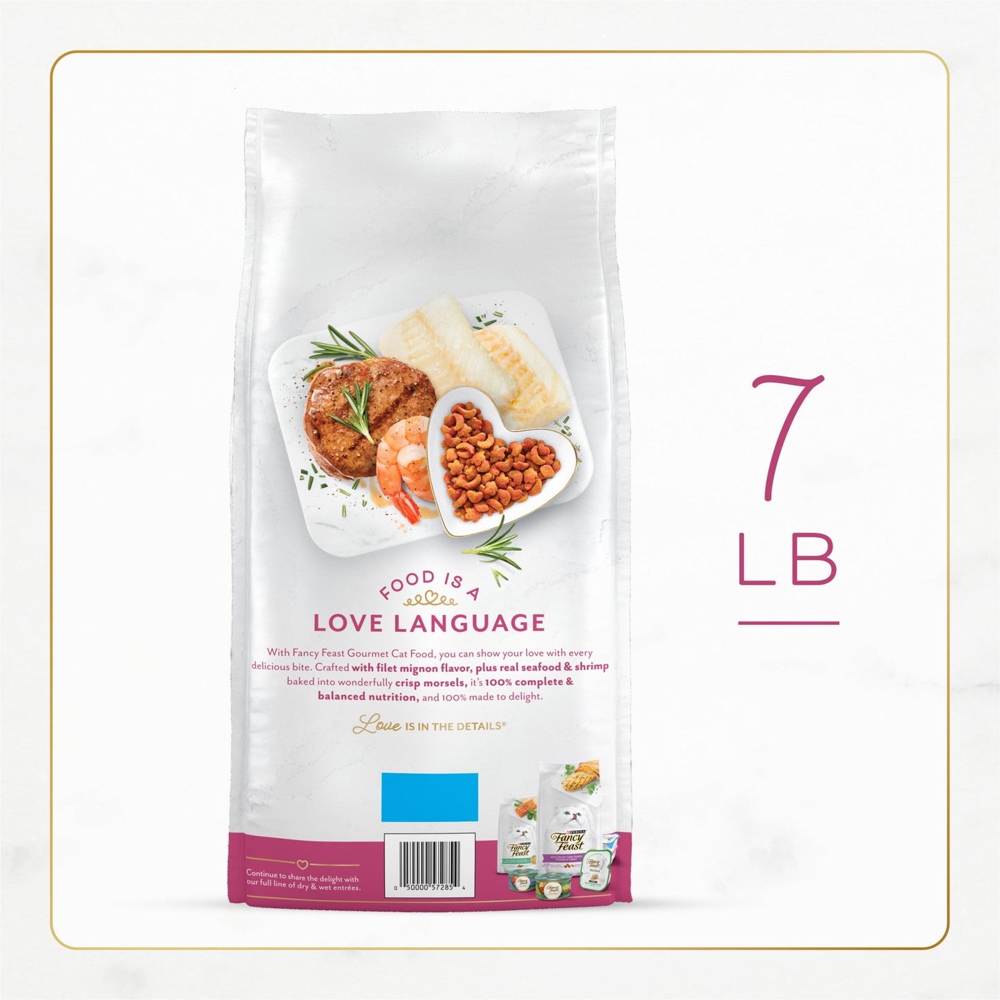 Food Filet Mignon Flavor with Seafood in 7 lb