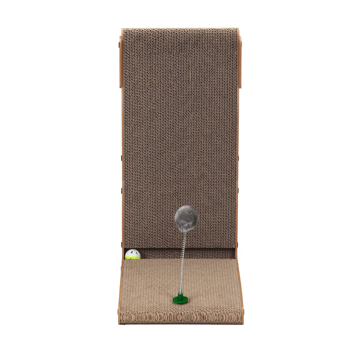 Pet Scratching Board Toy in Walnut