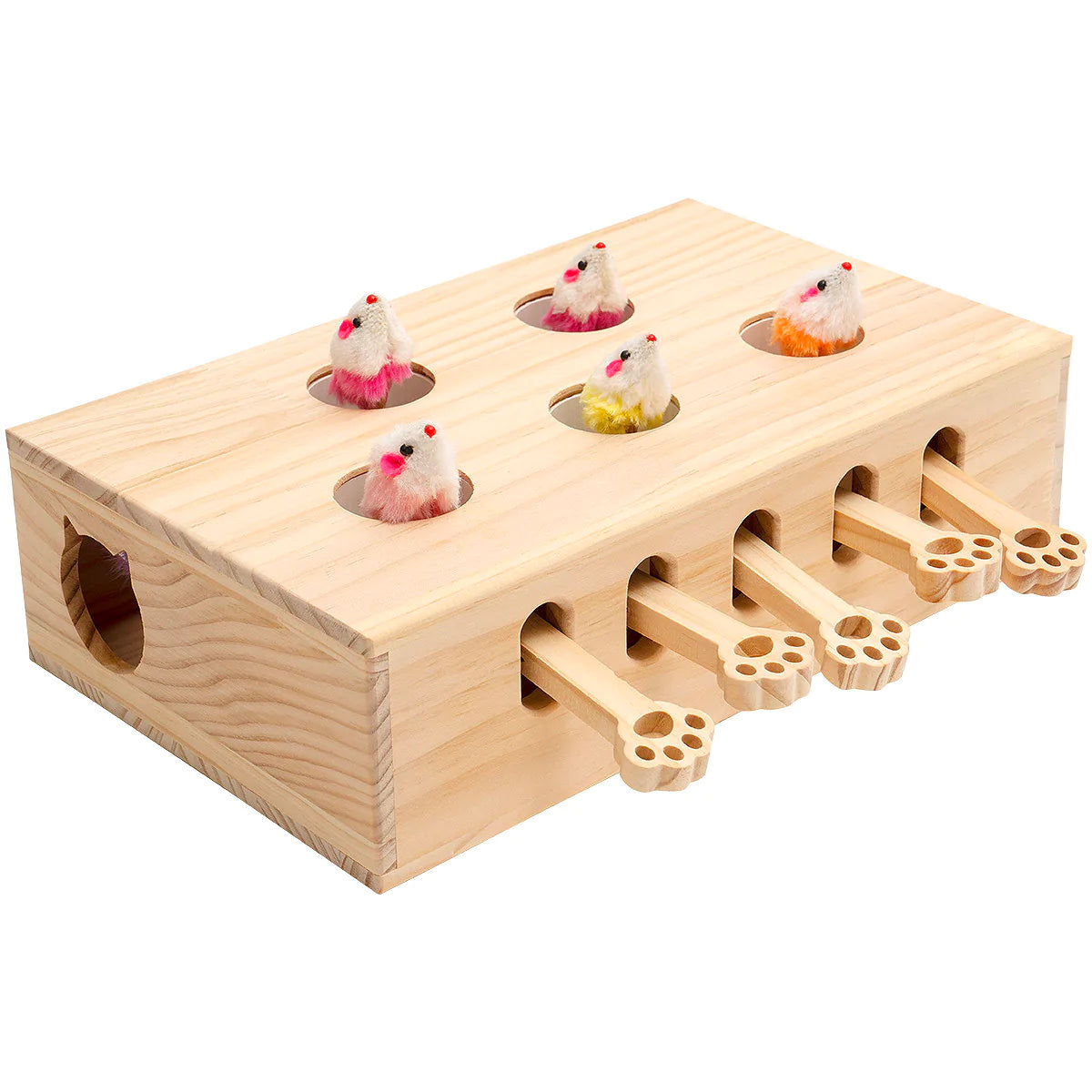 Toys Indoor for Cats in Natural Wood Wash