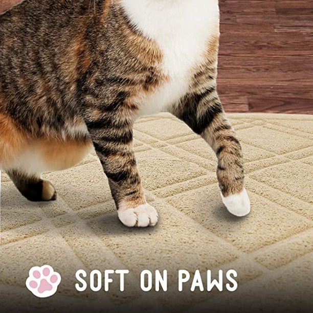 Pet Litter Mat Beige in Medium