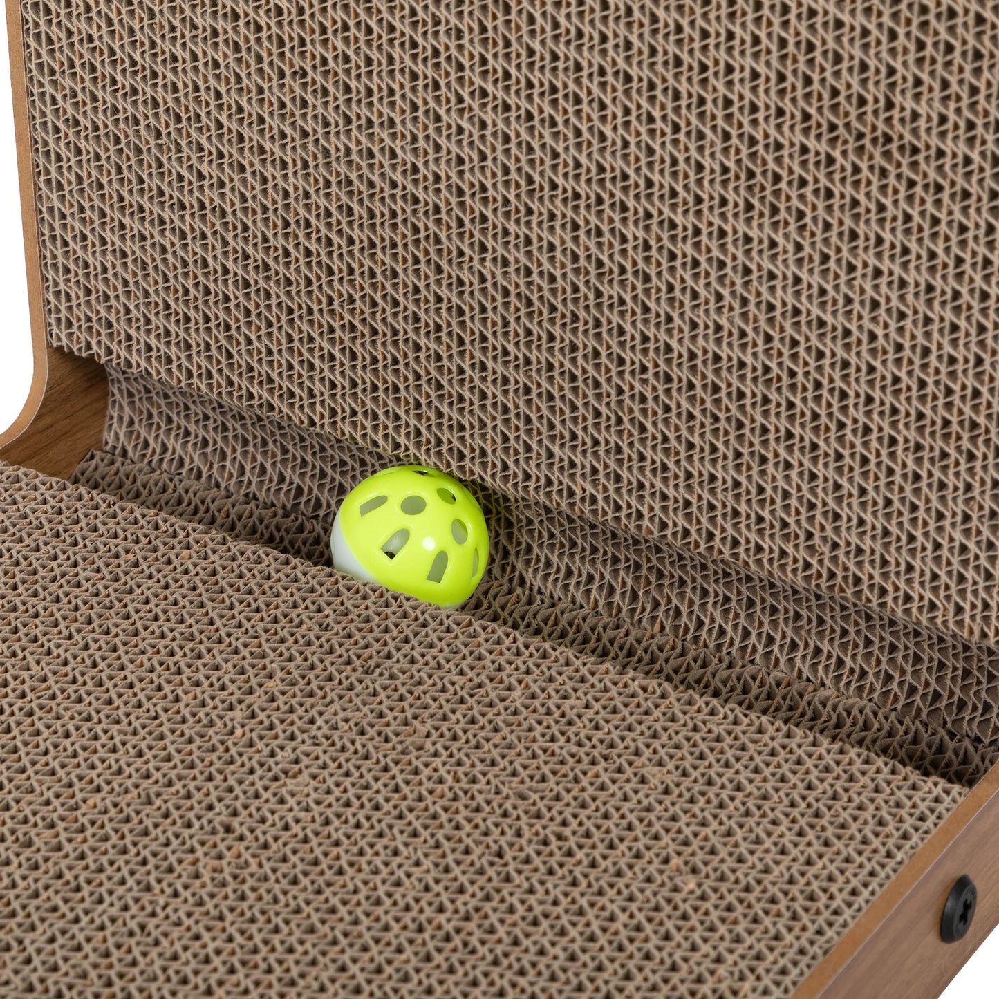 Pet Scratching Board Toy in Walnut