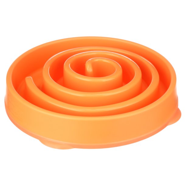 Dog Bowl Slow Feeder Orange Large