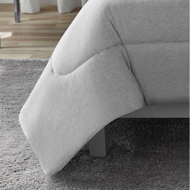 Jersey Knit Comforter Full or Queen in Gray