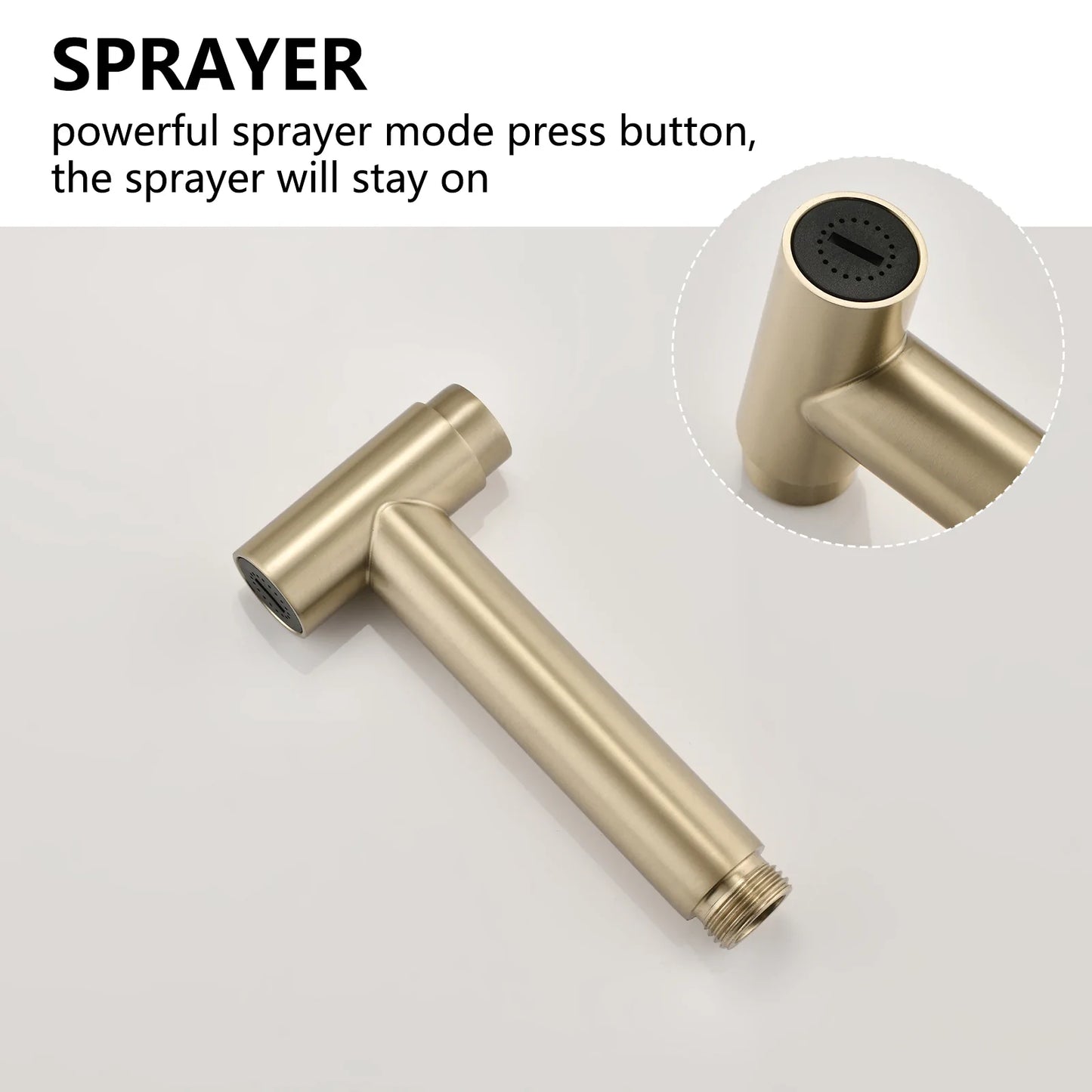 Bridge Kitchen Faucet with Side Spray with Double Handle