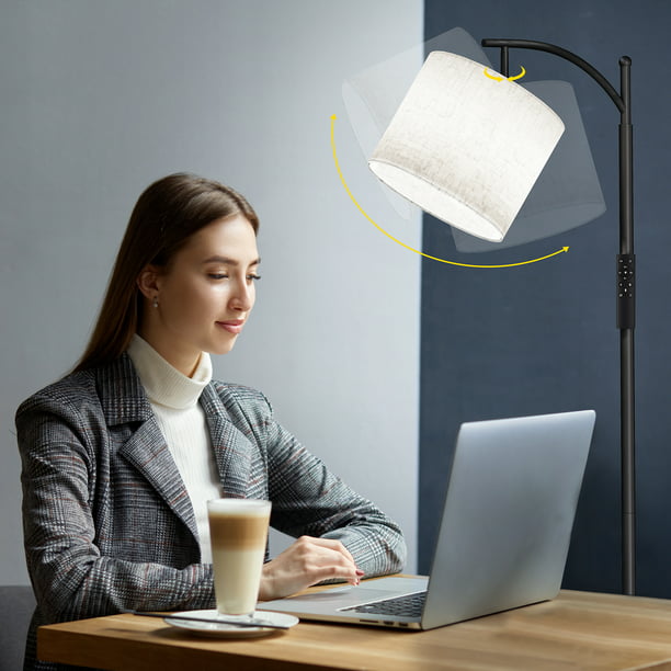 Modern Arc Floor Lamp with Remote Control