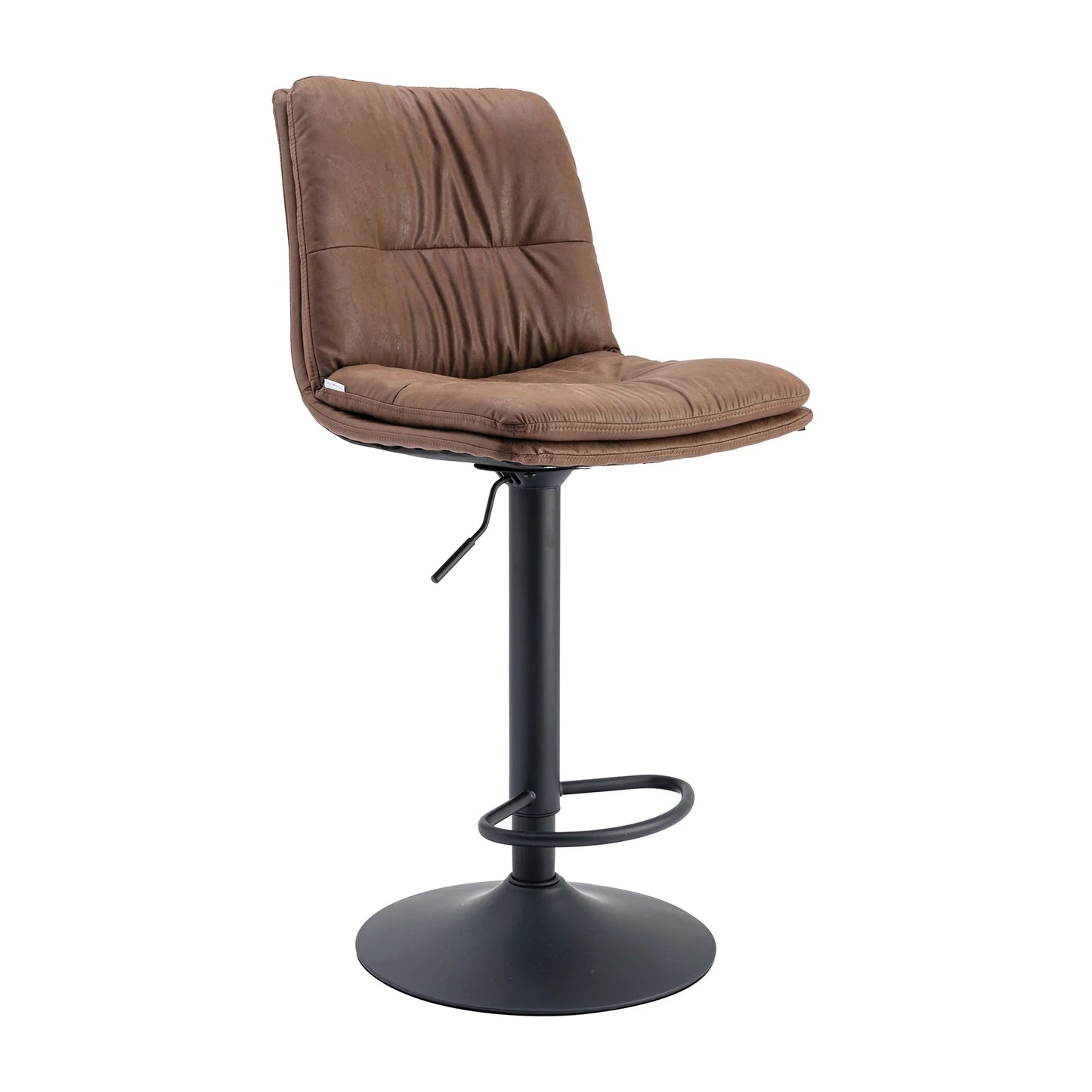 Bar Stools with Back and Footrest Counter Height Dining Chairs Set of 2