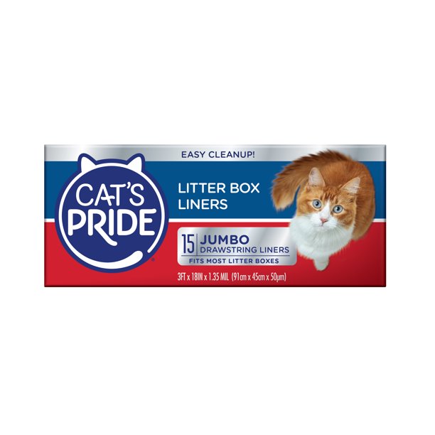 Pride Litter Box Liners with Drawstring in 15 Count