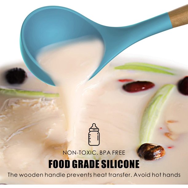 Silicone Cooking Utensils Set Blue
