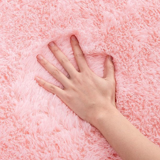 Area Rug Modern Rugs for Bedroom 2x3 Feet Pink