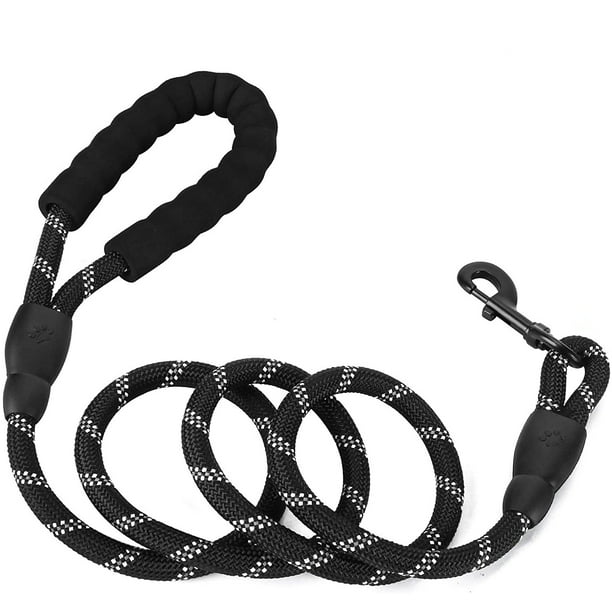 Rope Pet Leash 6 Feet in Black