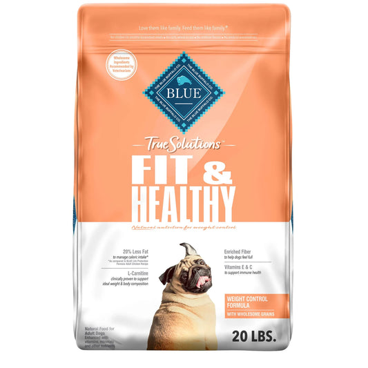 Weight Control Chicken Dry Dog Food Whole Grain 20 lb