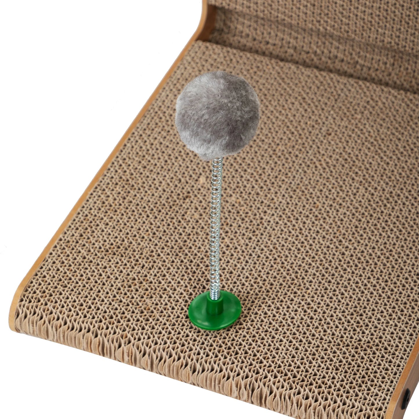 Pet Scratching Board Toy in Walnut