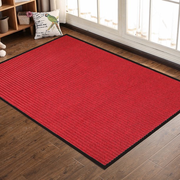 Front Doormat Entrance Red 31x47 Inches