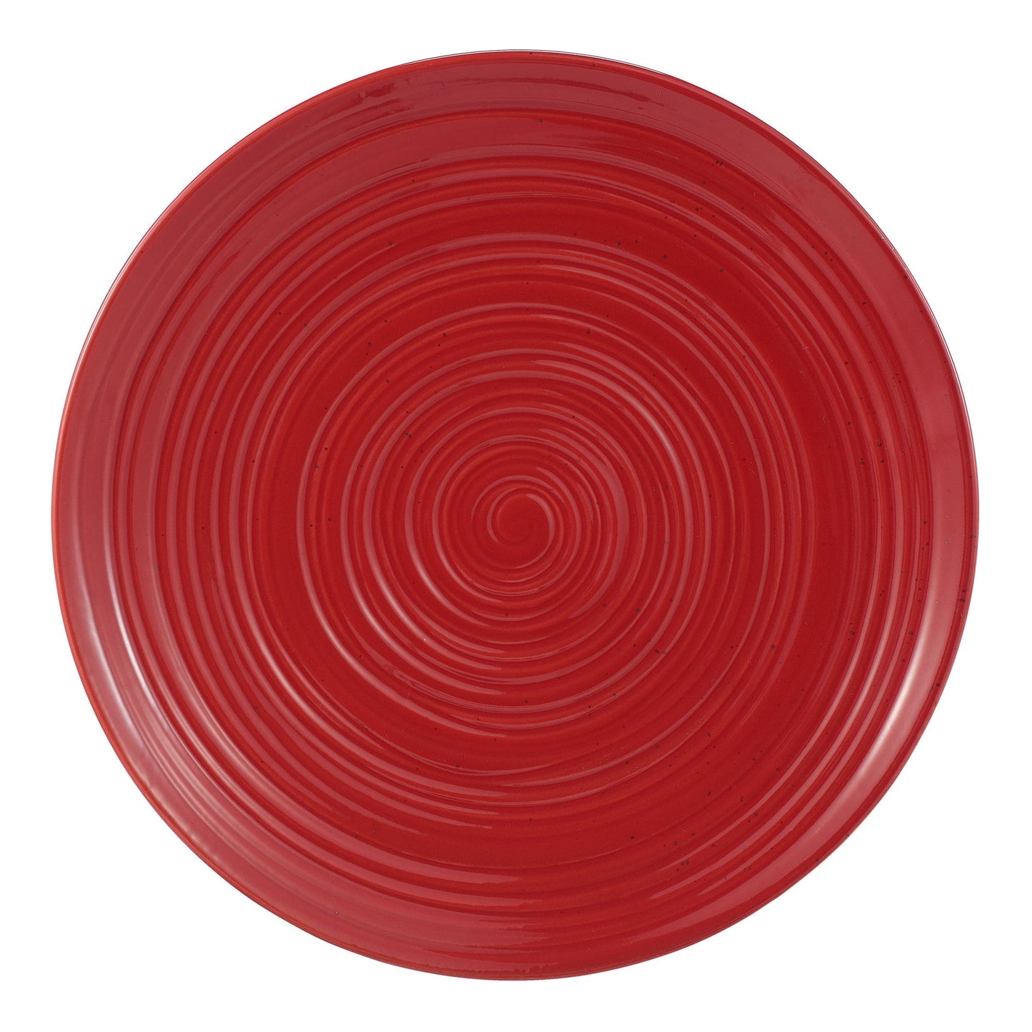 Clay Stoneware Dinnerware in Red Set 16 Piece
