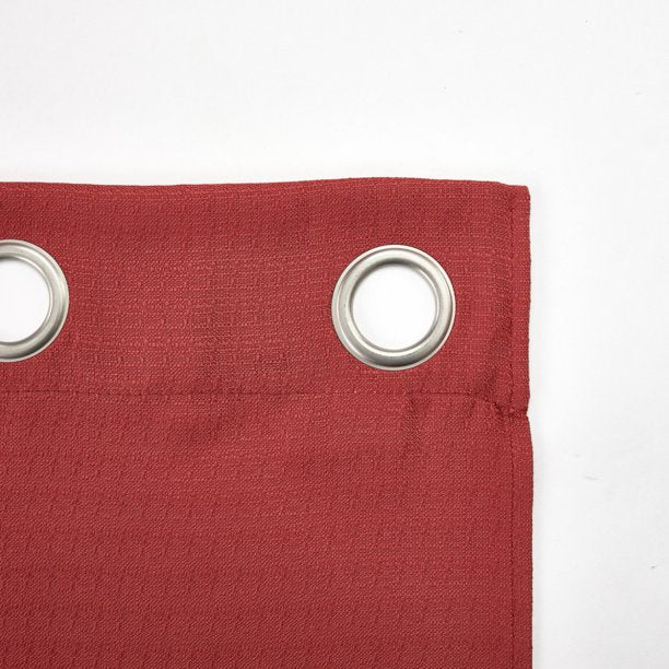 Kingswood 4 Piece Curtain Set Clay Brick 27.5 x 84 Inches