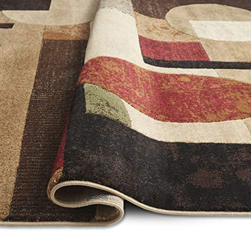Contemporary Geometric Area Rug in 86x62 Inches