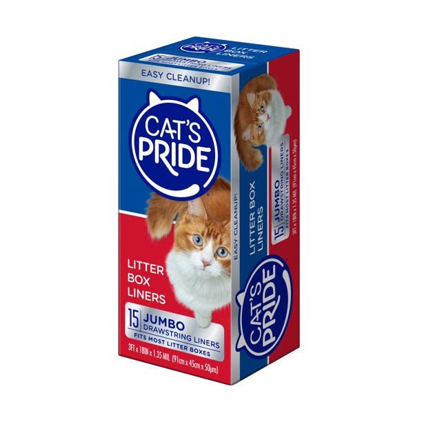 Pride Litter Box Liners with Drawstring in 15 Count
