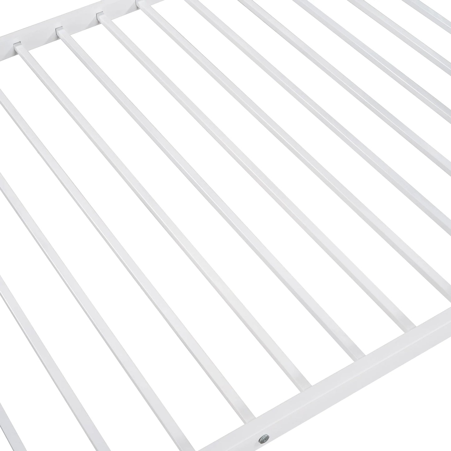 Metal Bunk Bed Twin Size in White