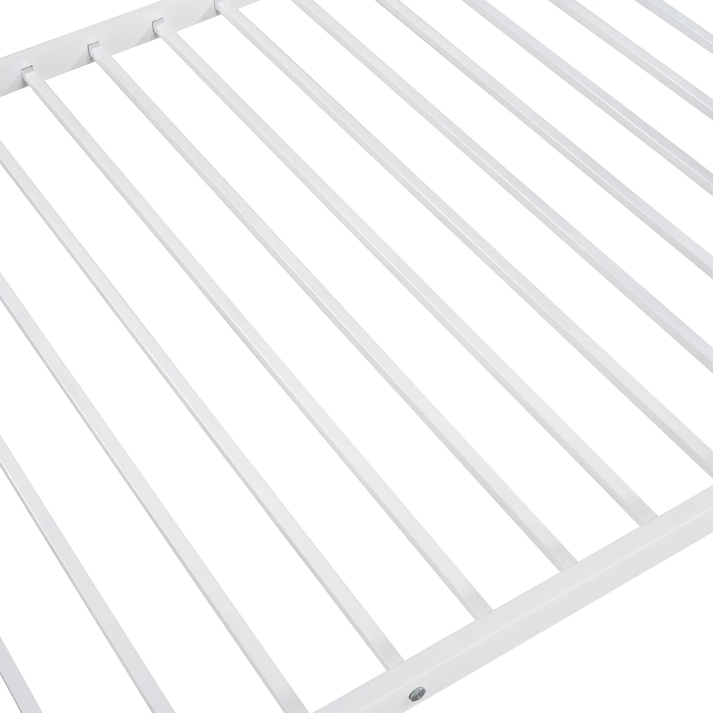 Metal Bunk Bed Twin Size  in White