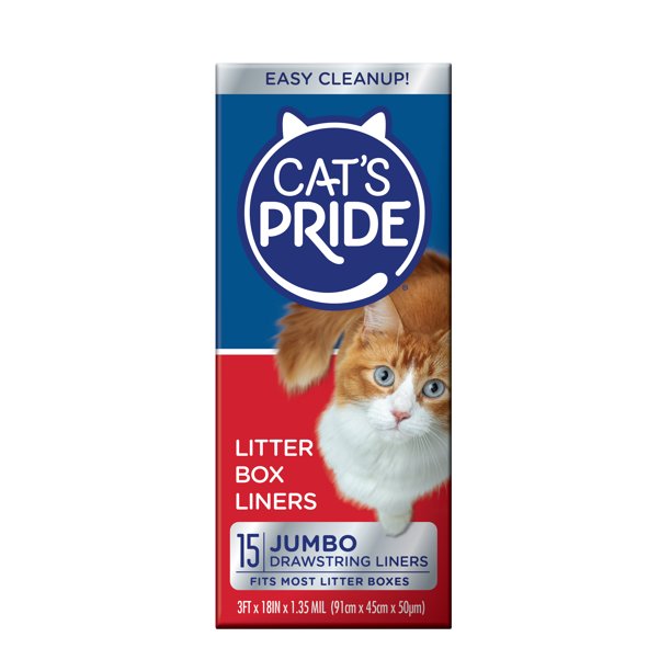 Pride Litter Box Liners with Drawstring in 15 Count