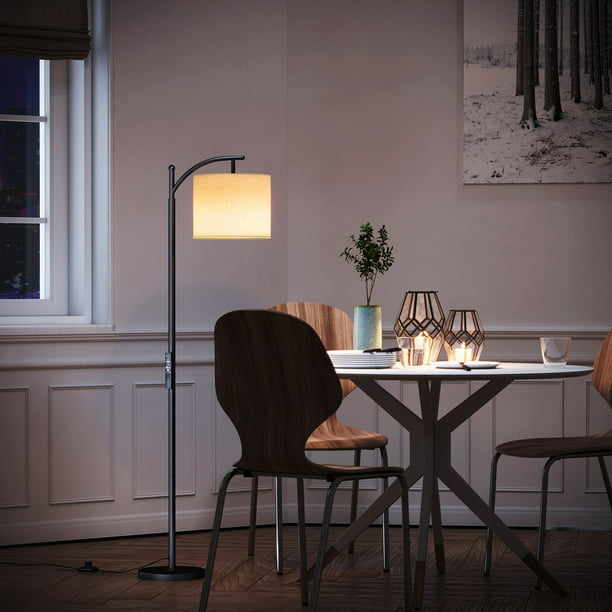Modern Arc Floor Lamp with Remote Control