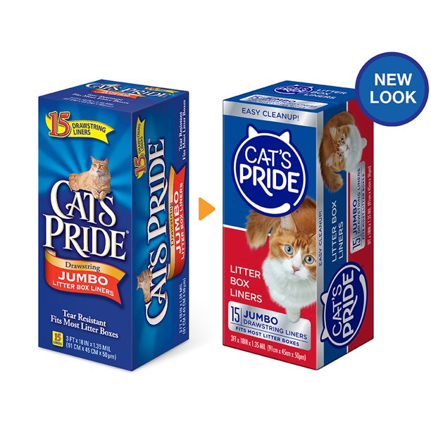 Pride Litter Box Liners with Drawstring in 15 Count