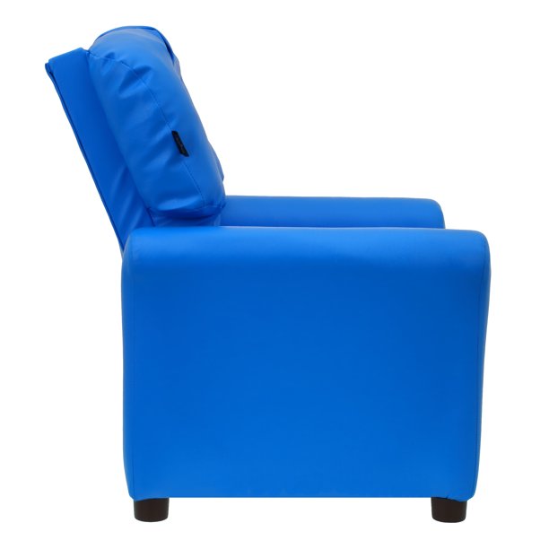 Traditional Kids Recliner Chair Blue