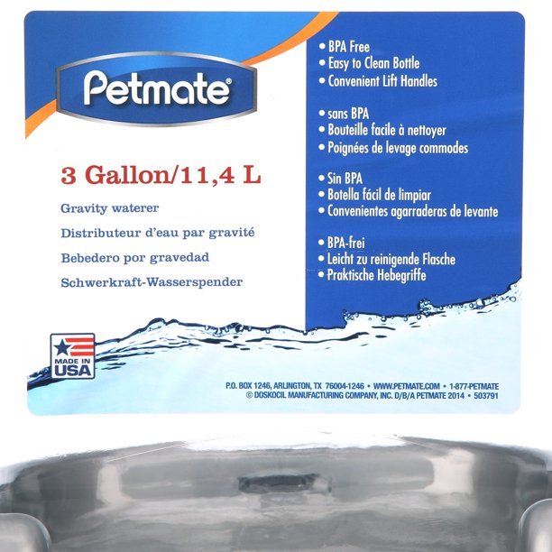 Pet Cafe Waterer 3 Gallon Silver