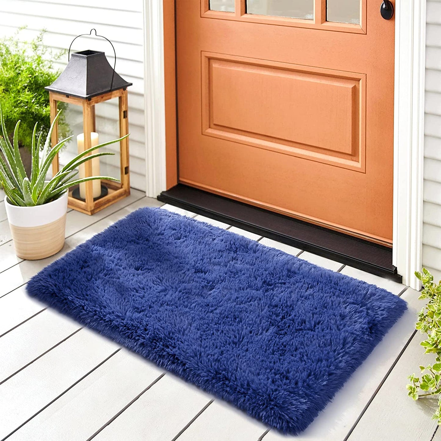 Area Rug for Bedroom Kids Room 2x3 ft Navy Blue