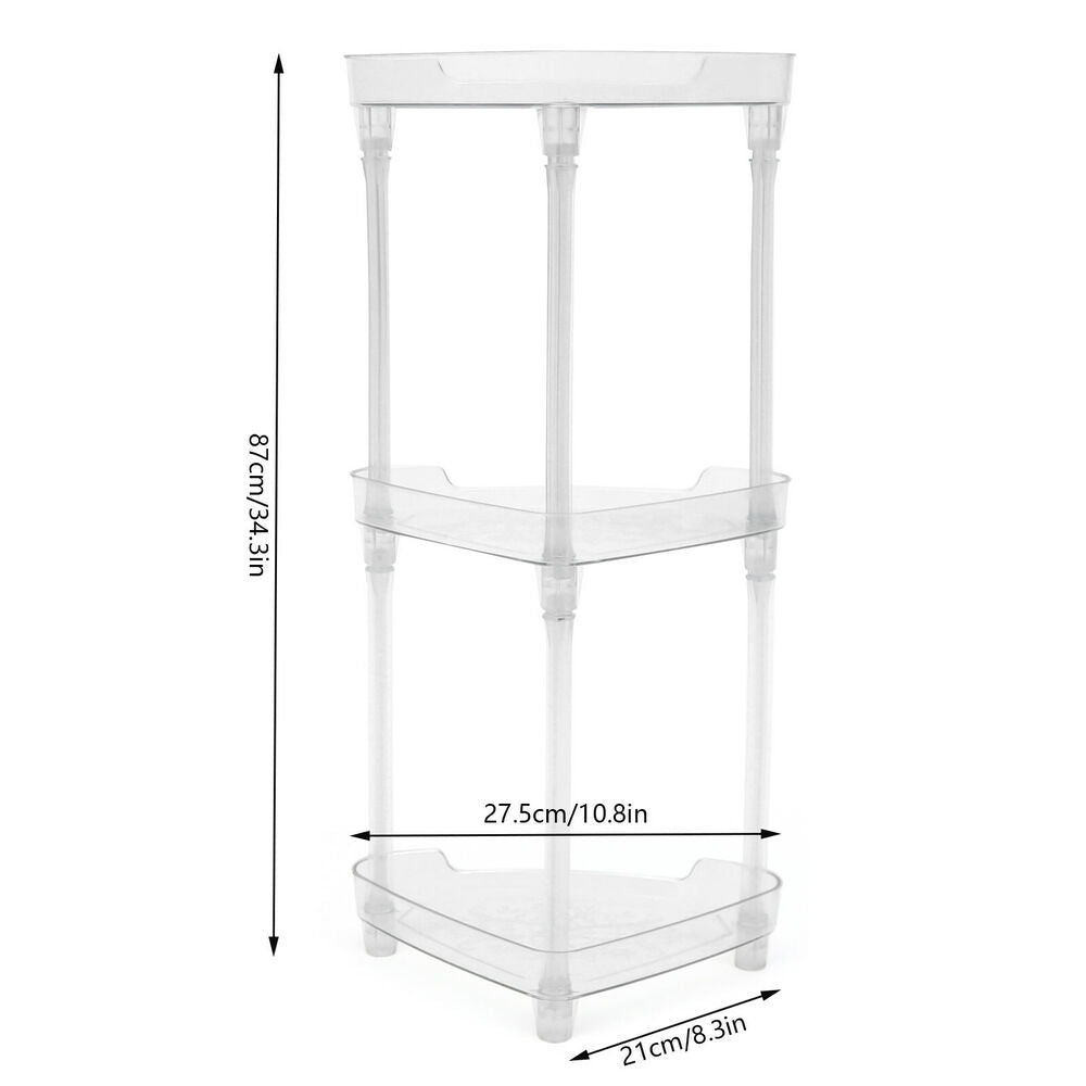 Storage Tray 3 Tier Corner Shelf